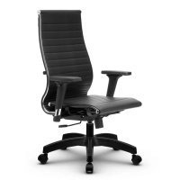 Кресло офисное Метта B 2m 10K1/2D, экокожа, черная, крестовина пластик 17831