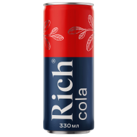 Напиток газированный Rich Cola, 330мл, ж/б