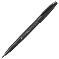 Ручка-кисть для рисования Pentel Brush Sign Pen Extra Fine черная, 0.3-2мм, в блистере