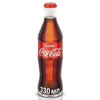 Напиток газированный Coca-Cola 330мл, стекло