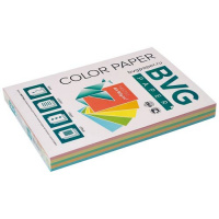 Цветная бумага для принтера Bvg Pastel 5 цветов, А4, 250 листов, 80г/м2