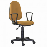 Кресло офисное Brabix Prestige Start MG-312 ткань, оранжевая, крестовина пластик