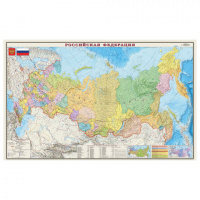 Настенная карта Dmb Россия политико-административная, М-1:4 000 000, 197х127см