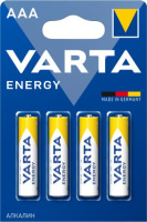 Батарейка Varta Energy Alkaline AAA LR03, 4шт/уп