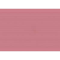 Карточки для картотеки Brunnen А5, красные, линованные, 100шт