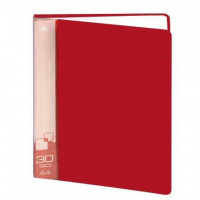Папка файловая Бюрократ красная, А4, на 30 файлов, BPV30RED