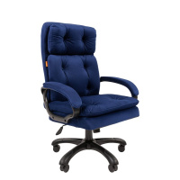 Офисное кресло Chairman 442 Россия ткань T-82 синий (черный пластик)