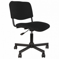Кресло офисное КР09 ткань, черная, крестовина пластик