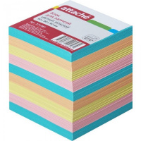 Блок для записей непроклеенный Attache 4 цвета, 90х90х90мм