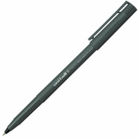 Ручка-роллер Uni II Micro черная, узел 0.5мм, линия письма 0.24мм