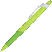 Шариковая ручка автоматическая Attache Sun Flower синяя, 0.5мм, зеленый корпус