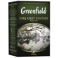 Чай Greenfield Earl Grey Fantasy (Эрл Грей Фэнтази), черный, листовой, 100 г