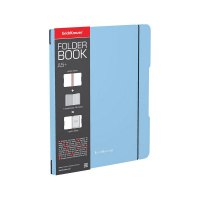 Тетрадь ErichKrause FolderBook Pastel, голубой, А5+, 48 листов, клетка