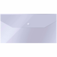 Пластиковая папка на кнопке Officespace прозрачная, С6