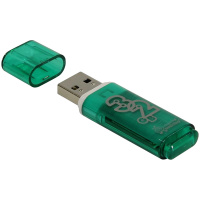 USB флешка Smart Buy Glossy 32Gb, 16/8 мб/с, зеленый