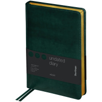 Ежедневник недатированный Berlingo xGold зеленый, А5, 160 листов, кожзам
