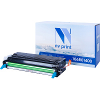 Картридж лазерный Nv Print 106R01400C, голубой, совместимый