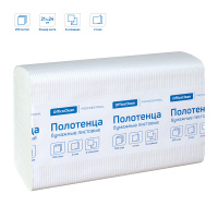 Бумажные полотенца Officeclean Professional листовые, белые, Z укладка, 200шт, 2 слоя
