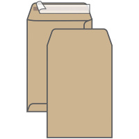 Пакет почтовый объемный Курт UltraPac В4, 250х353мм, 90г/м2, отрывная лента