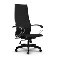 Кресло офисное Метта B 1m 8K1/K131, экокожа, черная, крестовина пластик 17831