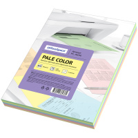 Бумага цветная OfficeSpace 'Pale Color', A5, 80 г/м?, 100л., (5 цветов)