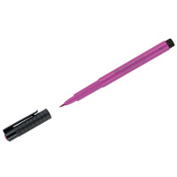 Ручка капиллярная Faber-Castell Pitt Artist Pen Brush цвет 125 пурпурно-розовая средняя, кистевая