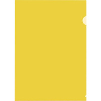 Папка-уголок Attache желтая прозрачная, А4, 120мкм, 20шт/уп