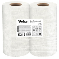 Бумажные полотенца Veiro Professional Premium K313, в рулоне, 18м, 2 слоя, белые, 2шт/уп