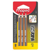 Набор чернографитных карандашей Maped Black Pep's Mini HB, 3шт, 850211
