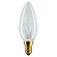 Лампа накаливания Старт 60Вт, E14, 2800К, теплый белый свет, свеча