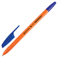 Шариковая ручка Brauberg X-333 Orange синяя, 0.7мм, оранжевый корпус