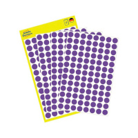 Этикетки маркеры Avery Zweckform фиолетовые, d=8мм, 416шт/уп