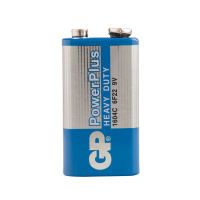 Батарейка Gp PowerPlus MN1604 6F22, солевая