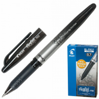 Ручка гелевая стираемая Pilot Frixion Pro BL-FR0-7 черная, 0.7мм, с ластиком
