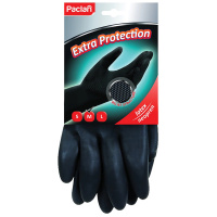 Перчатки неопреновые Paclan 'Extra Protection', M, 1 пара, хозяйственные, х/б напыление
