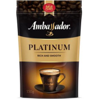 Кофе растворимый Ambassador Platinum 150г, пакет