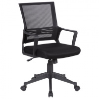 Кресло офисное Brabix Balance MG-320 ткань, черная, черная сетка, крестовина пластик