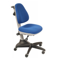 Кресло детское Бюрократ KD-2 ткань, синяя, крестовина пластик, серая