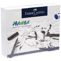Набор графических материалов Faber-Castell 'Manga Starter Set' с манекеном, 9 предметов