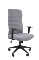 Кресло руководителя Chairman 611 ткань, серый, крестовина пластик