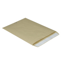 Пакет почтовый бумажный плоский Multipack E4 крафт, 300х400мм, 100г/м2, 500шт, стрип