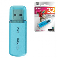 USB флешка Silicon Power Helios 32GB, 10/5 мб/с, голубой