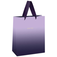 Пакет подарочный 18*23*10см MESHU 'Duotone. Purple gradient', отд. фольгой, матовая ламинация