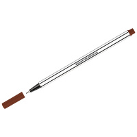 Ручка капиллярная Luxor Fine Writer 045 коричневая, 0.45мм, белый корпус