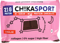 Шоколад Chikalab протеиновый молочный, 100г