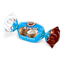 Конфеты фасованные Микаелло Кокос в бело-темной шоколадной глазури, 3кг