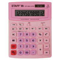 Калькулятор настольный Staff STF-888-12-PK розовый, 12 разрядов
