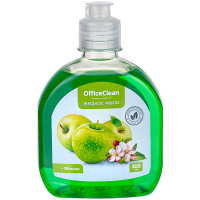Жидкое мыло с дозатором Officeclean яблоко, 300мл, пуш-пул