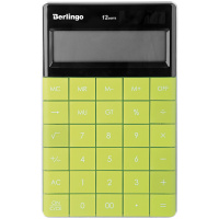Калькулятор настольный Berlingo зеленый, 12 разрядов
