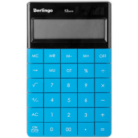 Калькулятор настольный Berlingo синий, 12 разрядов